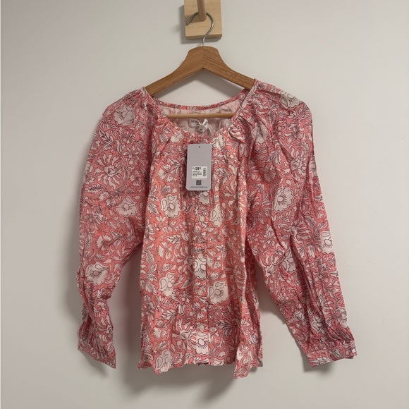 EMERSON FRY Frances Blouse in Devina Flowers Pink NWT $128 - Picture 3 of 7